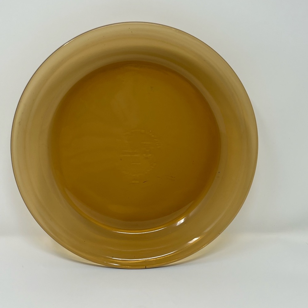 Anchor Hocking Amber Glass 9" Pie Plate Dish‎